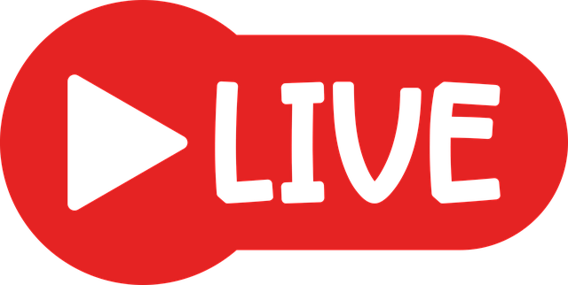 Um ícone de transmissão ao vivo.