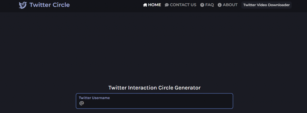 Screenshot di TweetEraser della homepage di Twitter Circle su un desktop.