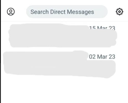 Schermata di TweetEraser che mostra la scheda dei messaggi X su cellulare.