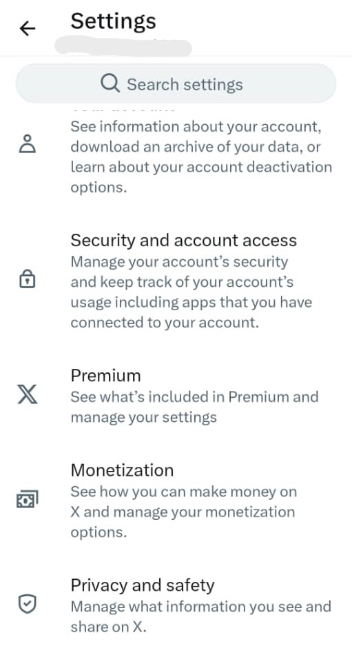 Schermata di TweetEraser che mostra le impostazioni di Twitter.