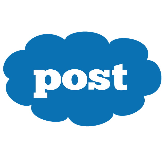 Uma imagem ilustrativa da palavra "Post" numa nuvem.